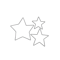 Metalen sterren zwart